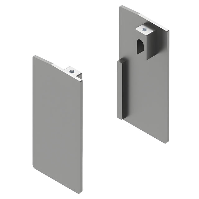 CRL50S2 Series Satin Anodized Wall Mount Kit End Cap