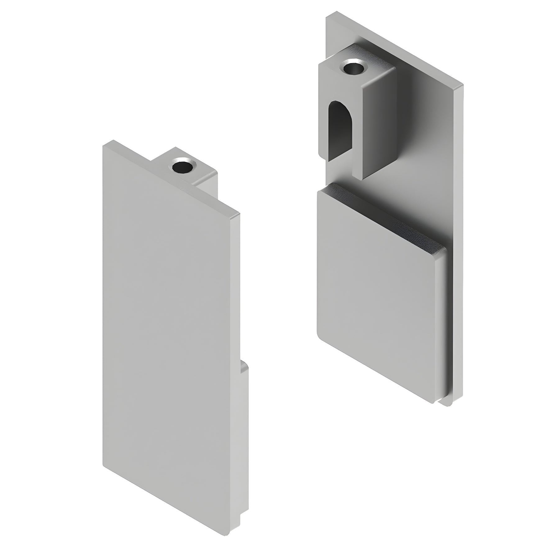 CRL51 Satin Anodized Wall Mount Kit End Cap