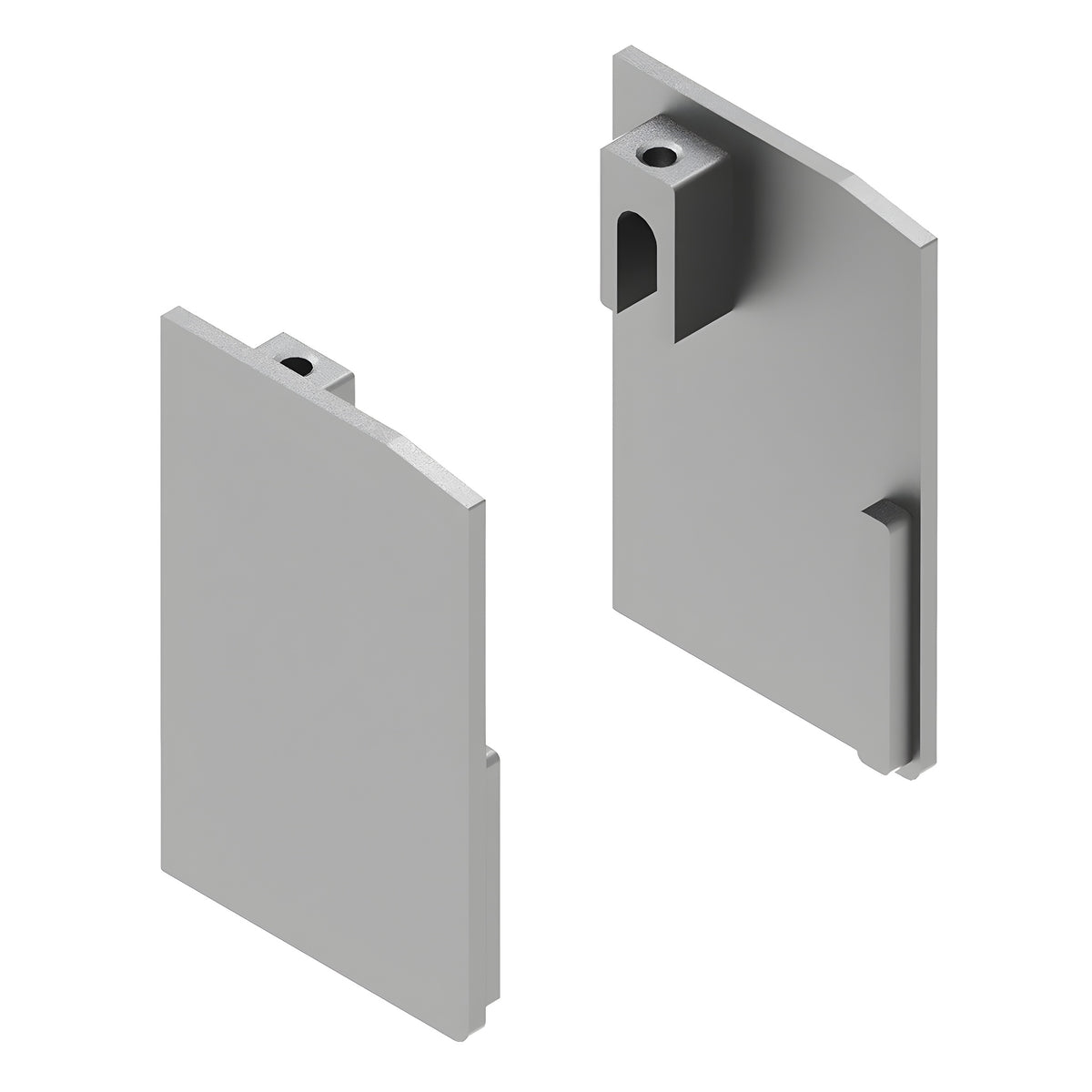 CRL511 Satin Anodized Wall Mount Kit End Cap
