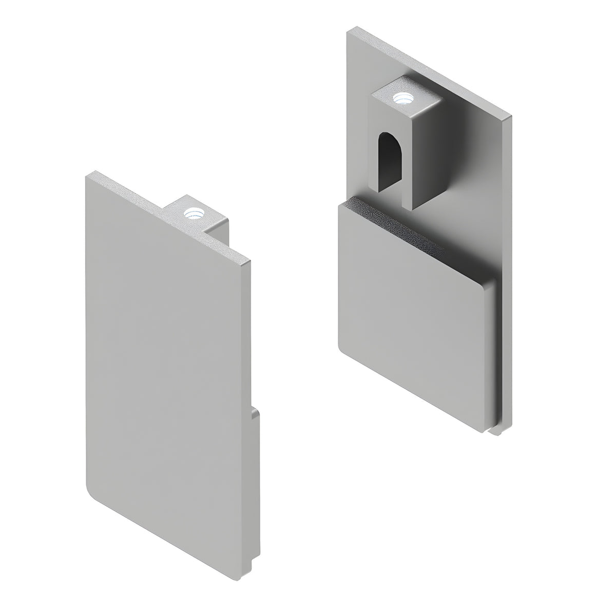 CRL51C Satin Anodized Ceiling Mount Kit End Cap