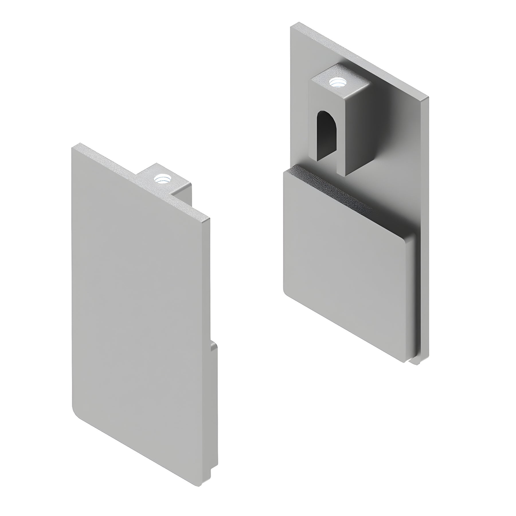 CRL51C Satin Anodized Ceiling Mount Kit End Cap
