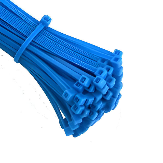 Cable Ties, 11", 50 Lbs Tensile Strength, Blue – 100/Bag