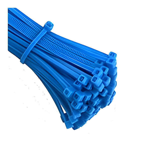 Cable Ties, 11", 50 Lbs Tensile Strength, Fluorescent Blue – 100/Bag