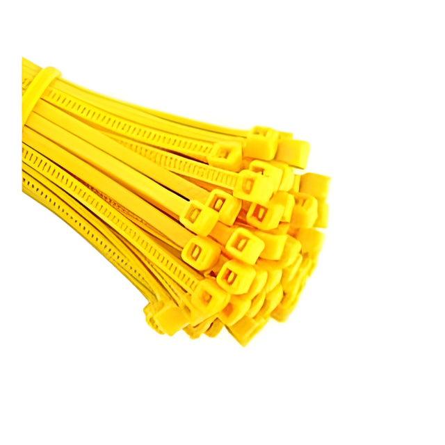 Cable Ties, 11", 50 Lbs Tensile Strength, Fluorescent Yellow – 100/Bag