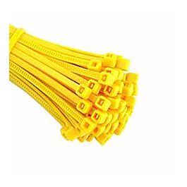 Cable Ties, 11", 50 Lbs Tensile Strength, Fluorescent Yellow- 100 / Bag