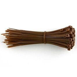 Cable Ties, 14", 50 Lbs Tensile Strength, Brown- 100 / Bag