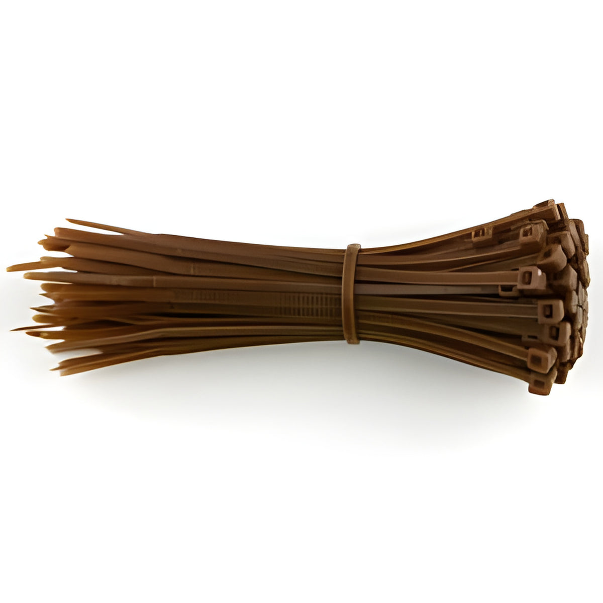 Cable Ties, 4", 18 Lbs Tensile Strength, Brown- 100 / Bag