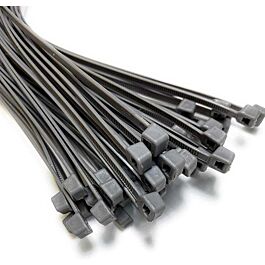 Cable Ties, 4", 18 Lbs Tensile Strength, Gray- 100 / Bag