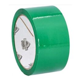 Carton Sealing Tape 48mm x 100m, 2.0 mil, Green- 36 Rolls/ Case