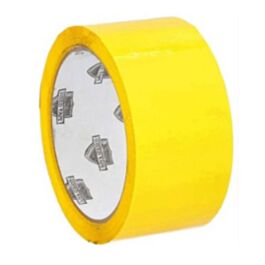 Carton Sealing Tape 48mm x 100m, 2.0 mil, Yellow- 36 Rolls/ Case