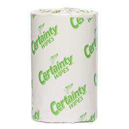 Certainty Personal Care Washcloths Junior Roll 8” x 12” 2 rolls x 192 wipes