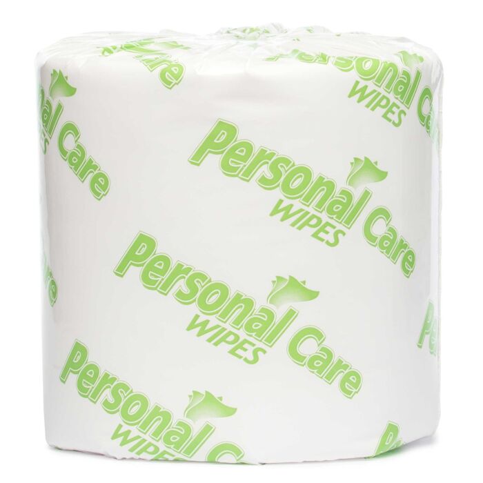 Certainty Personal Care Wipes, Large Roll, 8" x 7"- 2 rolls x 900 Wipes / Case