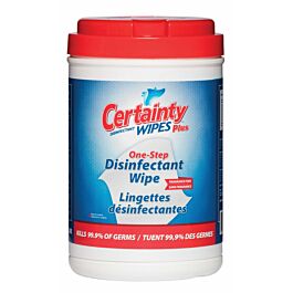 Certainty Plus Disinfectant Wipes Canister 6.7" x 7"- 200 Wipes x 6 Cannisters / Case