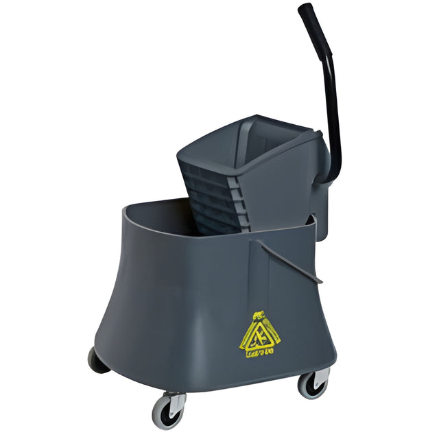 Champ Mop Bucket with Side Press Wringer, Grey, 40 Quart