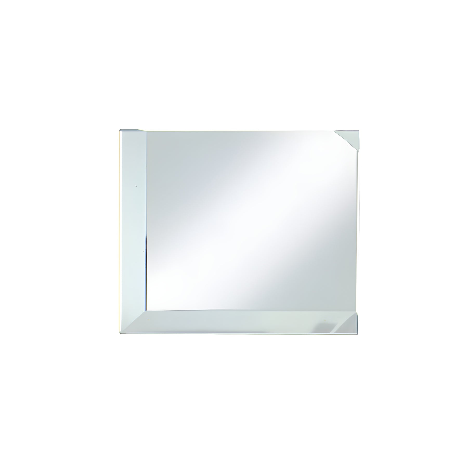 CRL Clear Mirror Glass 2" Square Beveled on 2 Sides