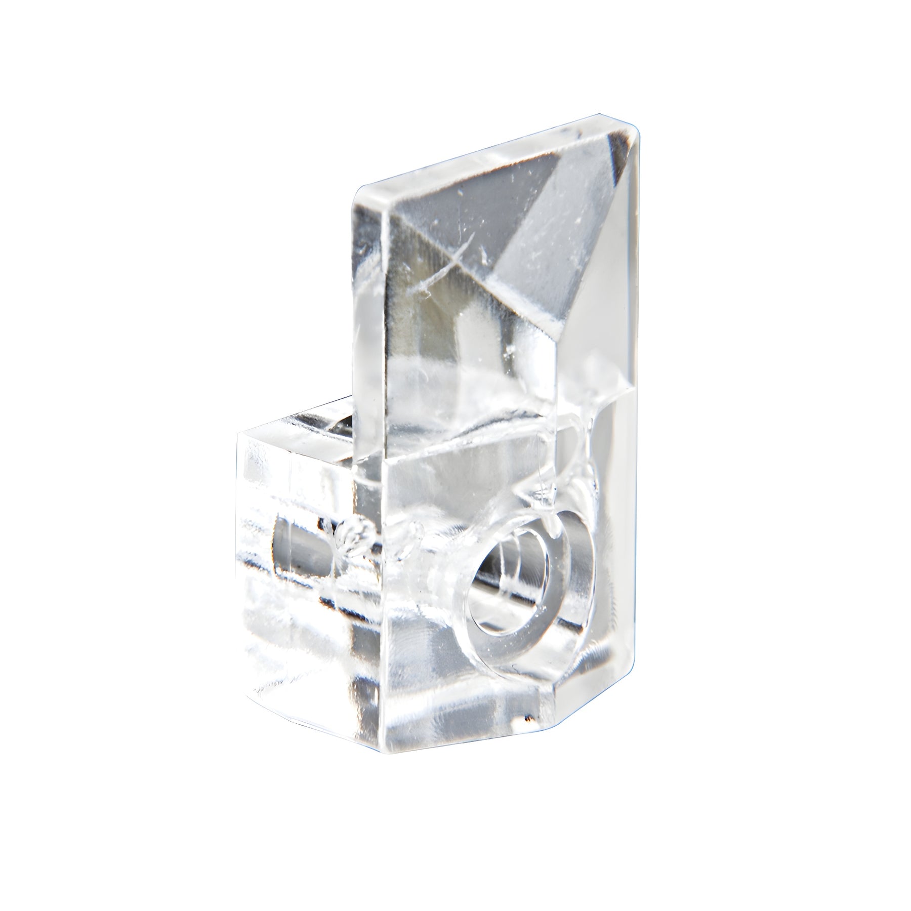 CRL 1/4" Square Beveled Clear Plastic Mirror Clip