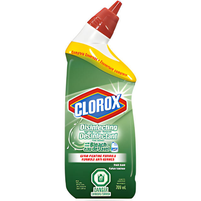 Clorox Disinfecting Toilet Bowl Cleaner with Bleach- 709 mL x 12 Bottle / Case, 710 mL