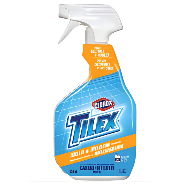 Clorox Plus Tilex Mold & Mildew Remover Spray with Bleach, Trigger Bottle – 946 mL / Bottle x 9 Bottles / Case