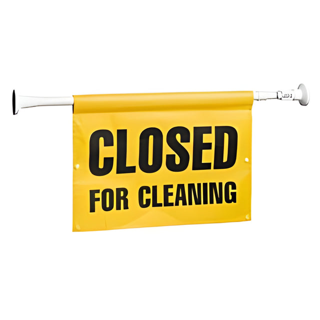 Closed for Cleaning" Hanging Door Sign, English / French