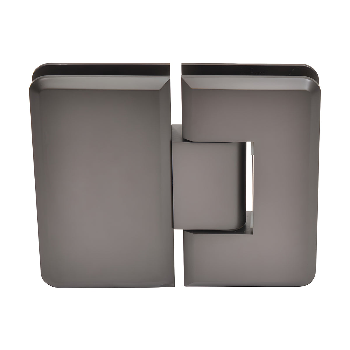 CRL Matte Gun Metal Cologne 180 Series 180º Glass-to-Glass Hinge