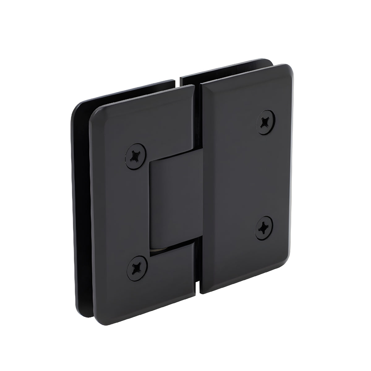 CRL Matte Black Cologne 180 Series 180º Glass-to-Glass Hinge
