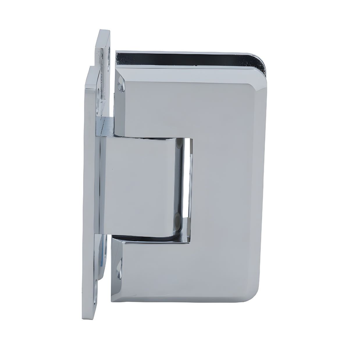 CRL Polished Chrome Cologne 537 Series 5 Degree Pre-Set Wall Mount 'H' Back Plate