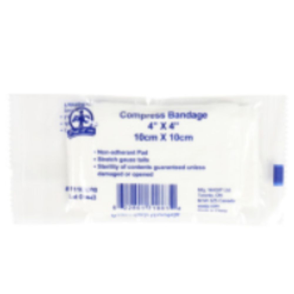 Compress Bandage, 10cm x 10cm- 12 / Bag