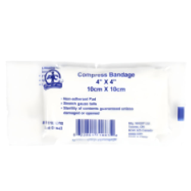 Compress Bandage, 10 cm x 10 cm – 12/Bag