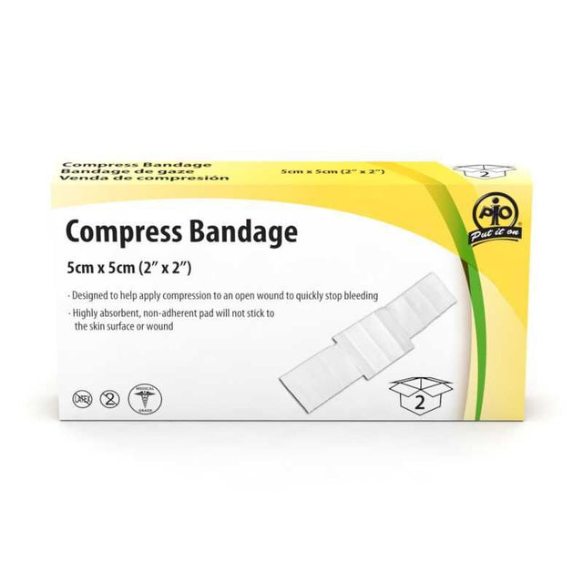 Compress Bandage, 5cm x 5cm- 2 / Box