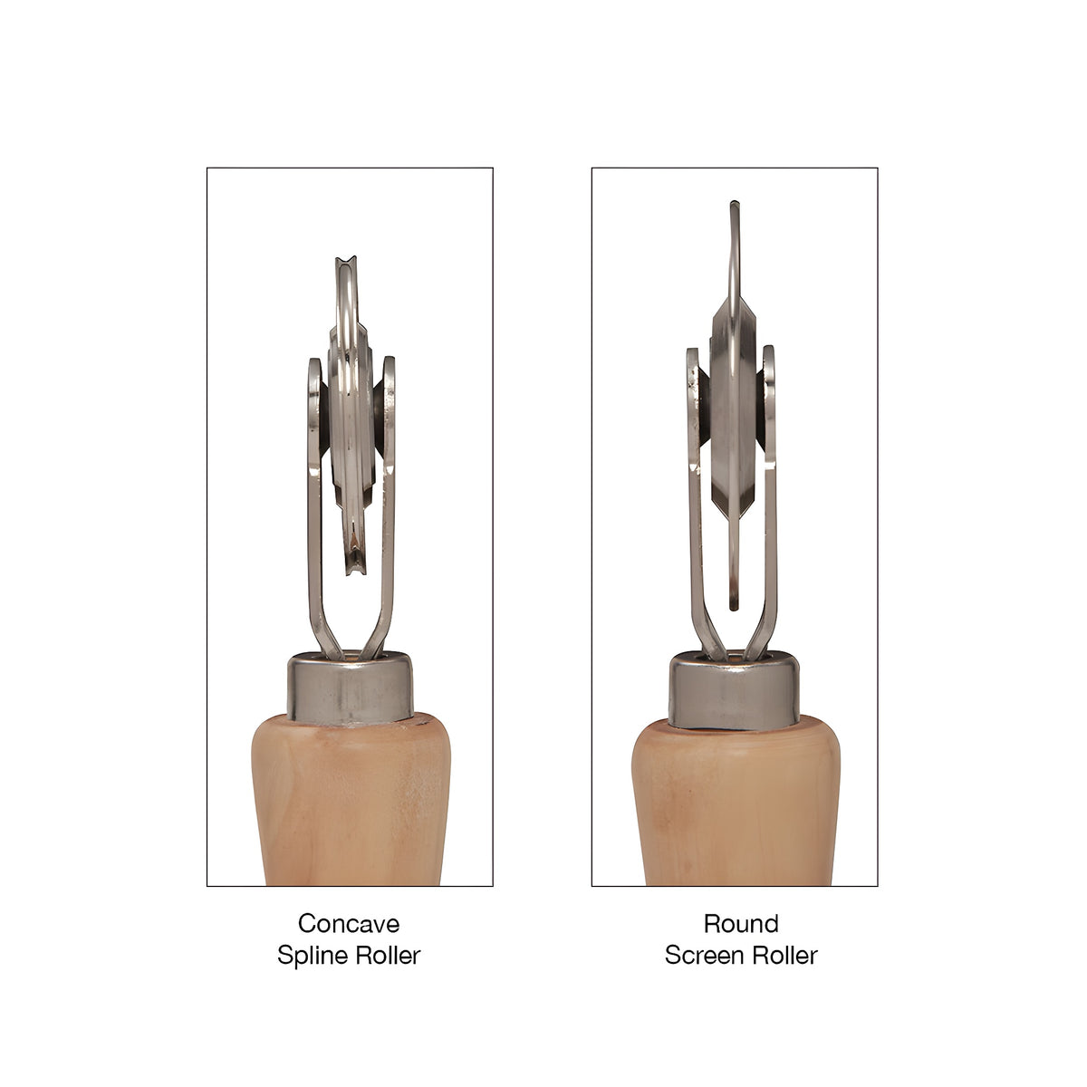 CRL Heavy-Duty Steel Combination Roller Tool 2-1/2" x 1/16" and 2" x 1/8" Wheels