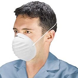 Cone Shaped Dust Mask, White- 50 / Box