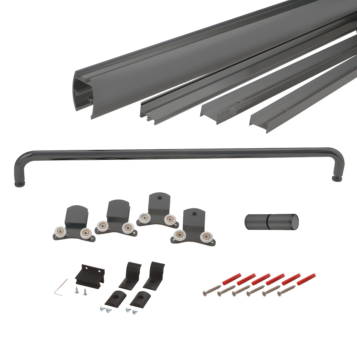 CRL Oil Rubbed Bronze 72" x 80" Cottage DK Series Sliding Shower Door Kit With Metal Jambs for 3/8" Glass