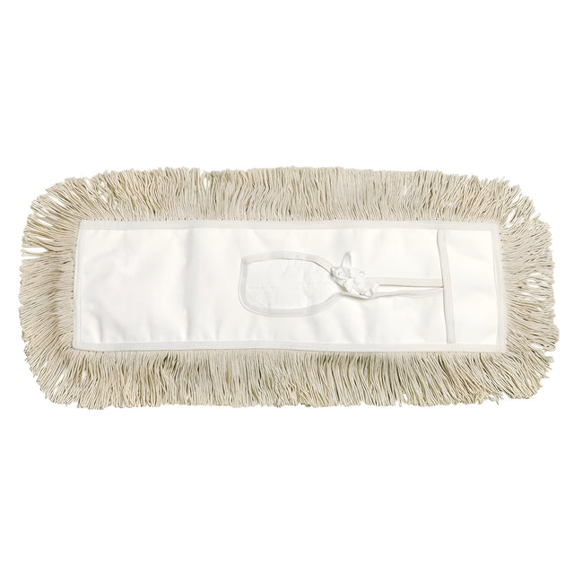 Cotton Dust Mop, Tie On, 5" x 18"- 1 Ea
