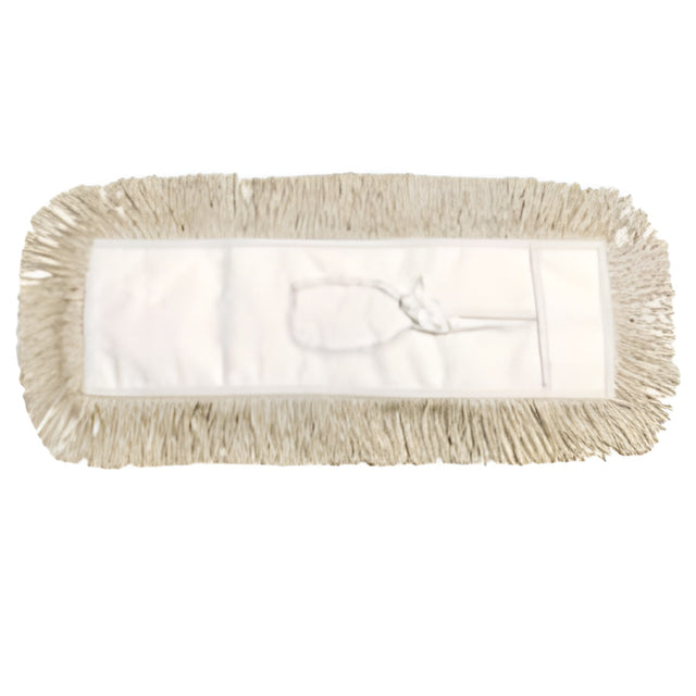 Cotton Dust Mop, Tie On, 5" x 72"- 1 Ea