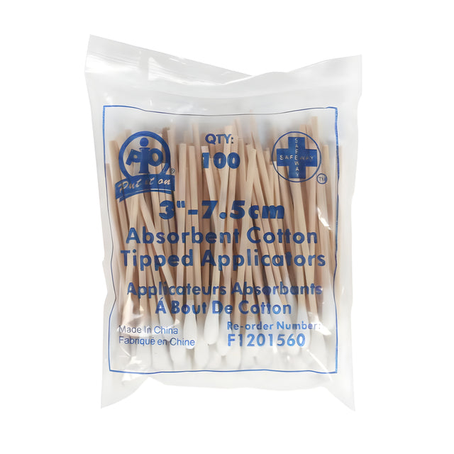 Cotton-Tipped Applicators, 7.5cm- 100 / Bag x 10 Bags