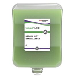 DEB Solopol Lime, Medium-Heavy Duty Hand Wash - 4 L x 4 Cartridges / Case