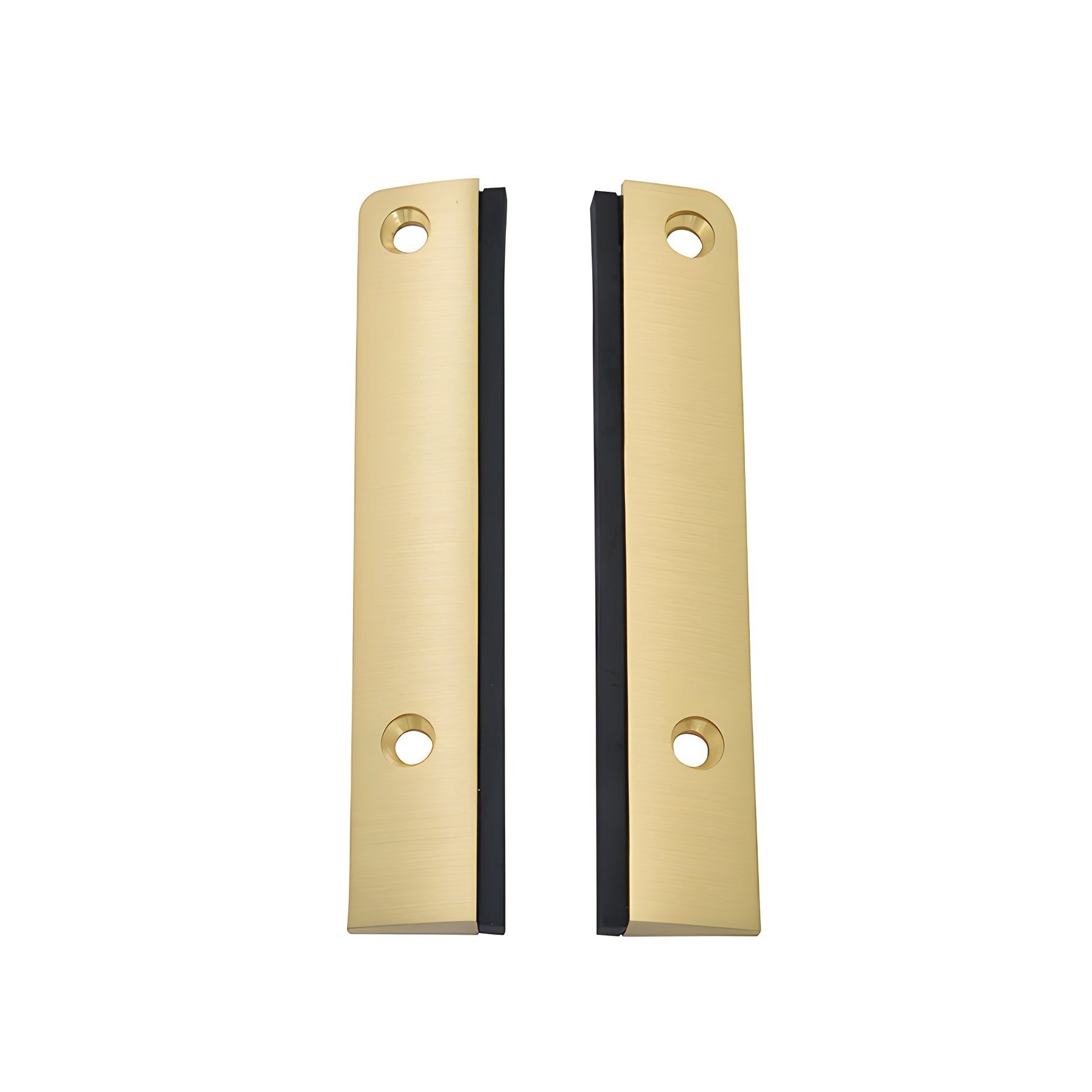 CRL DRX™ 4" Satin Brass Split Square End Cap with Filler