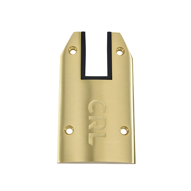 CRL DRX™ 4" Satin Brass Tapered End Cap with Filler