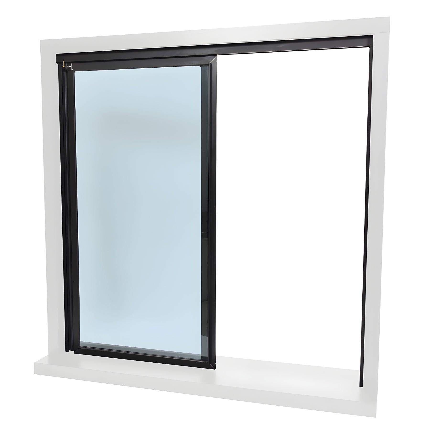 CRL Daisy Duranodic Bronze Factory Glazed with 1/4" Tempered Glass Pass-Thru Assembly 36" Width 48" Height