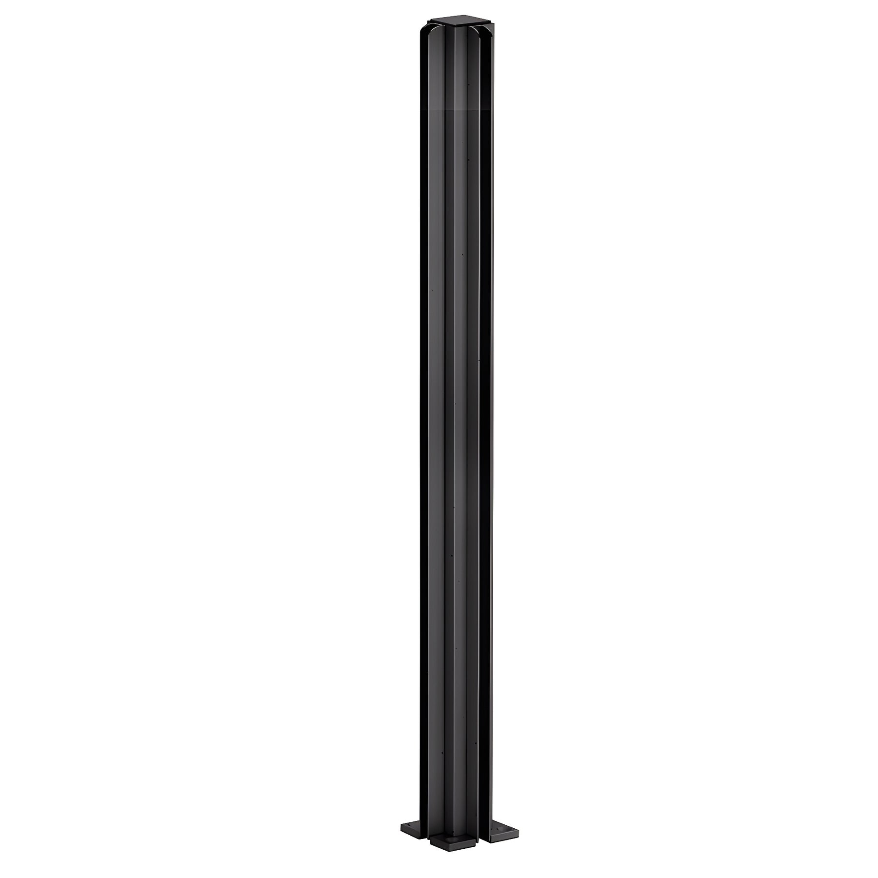 CRL Duranodic Bronze 30" Corner Design Series Partition Post