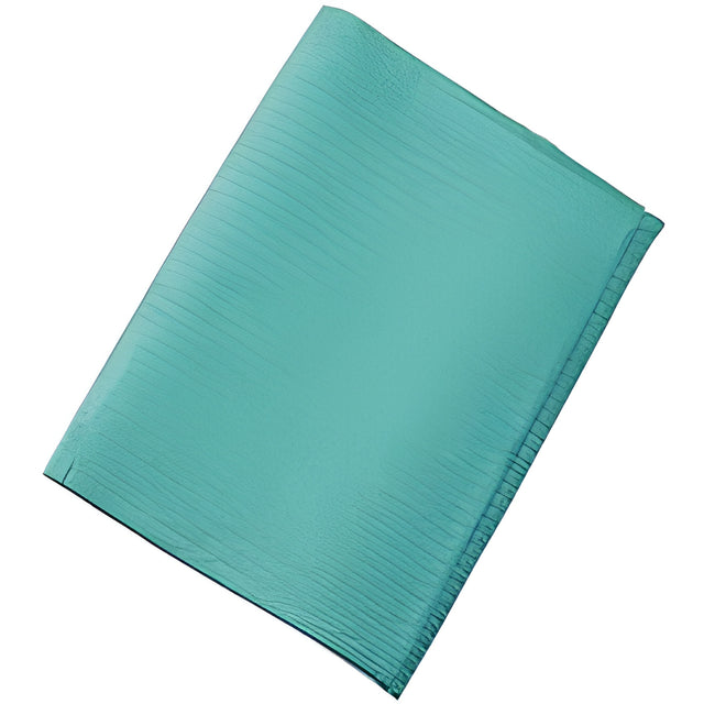 Dental Bibs, 13 x 18, Aqua, 18" x 13"/46 x 33 cm – 500/Case
