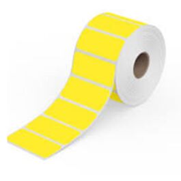 Direct Thermal Label, 3" Core, Yellow, 6" x 6"- 750 Labels x 4 Rolls