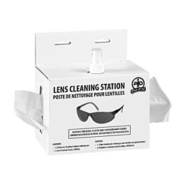 Disposable Lens Cleaning Station w/ 1 x 500 mL Cleaner & 2 x 300 Tissues, Corrugated