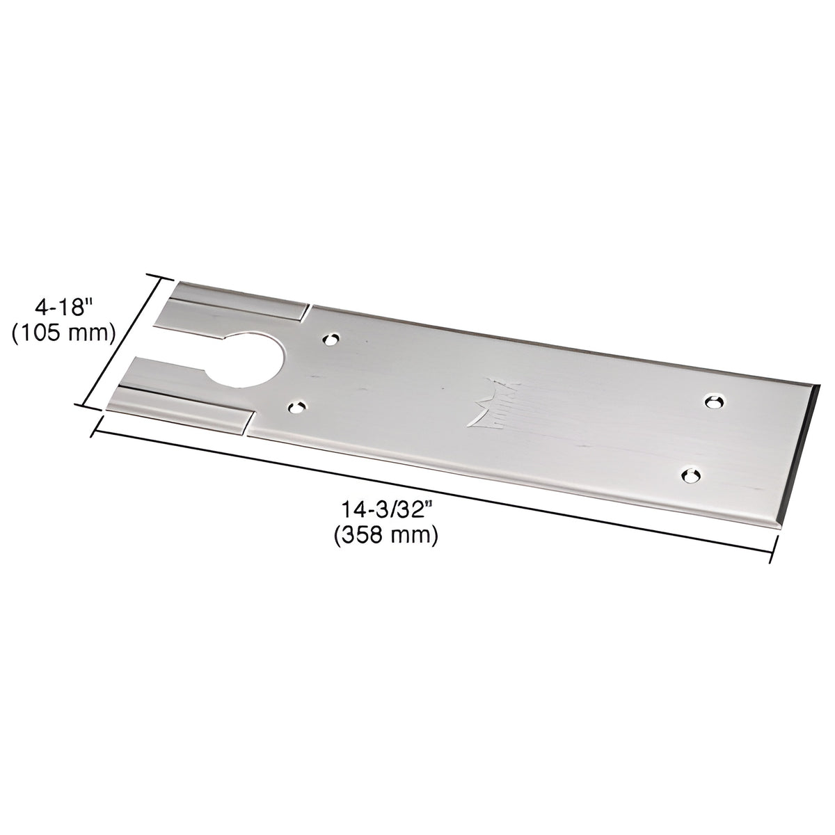 Dormakaba® Brushed Stainless BTS80 Series Cover Plate