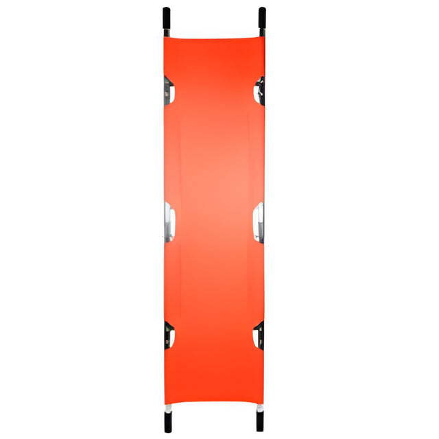 Double Fold Pole Stretcher, Includes Stretcher Bag and 2 Survival Blankets- 1 Ea