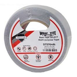 Duct Tape, Silver, 7 mil, 48 x 55- 24 Rolls / Case