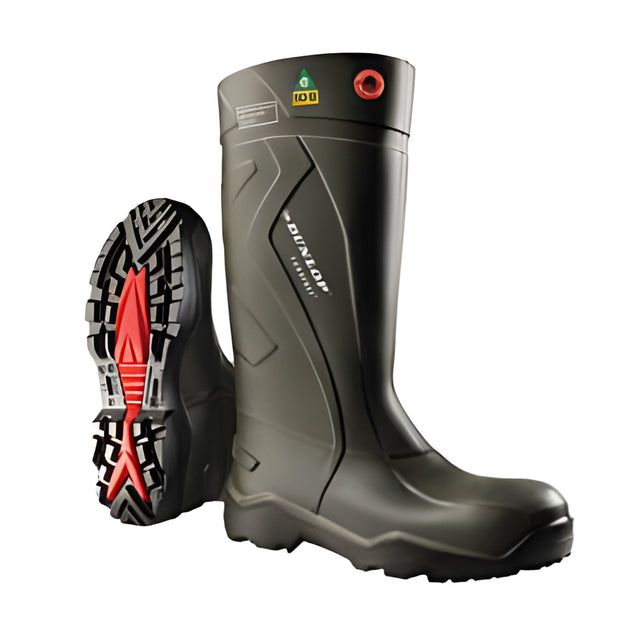 Dunlop, Purofort + Full Safety, Green, Size 08 – Pair