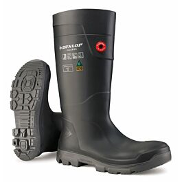 Dunlop, Purofort FieldPro, Full Safety , Black, Size 07 - 1 Pair