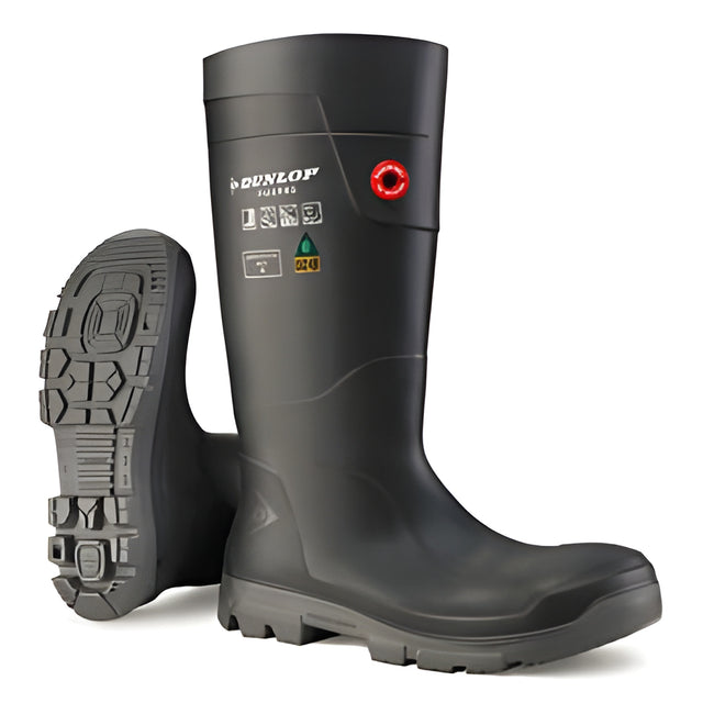 Dunlop, Purofort FieldPro, Full Safety, Black, Size 13 – Pair