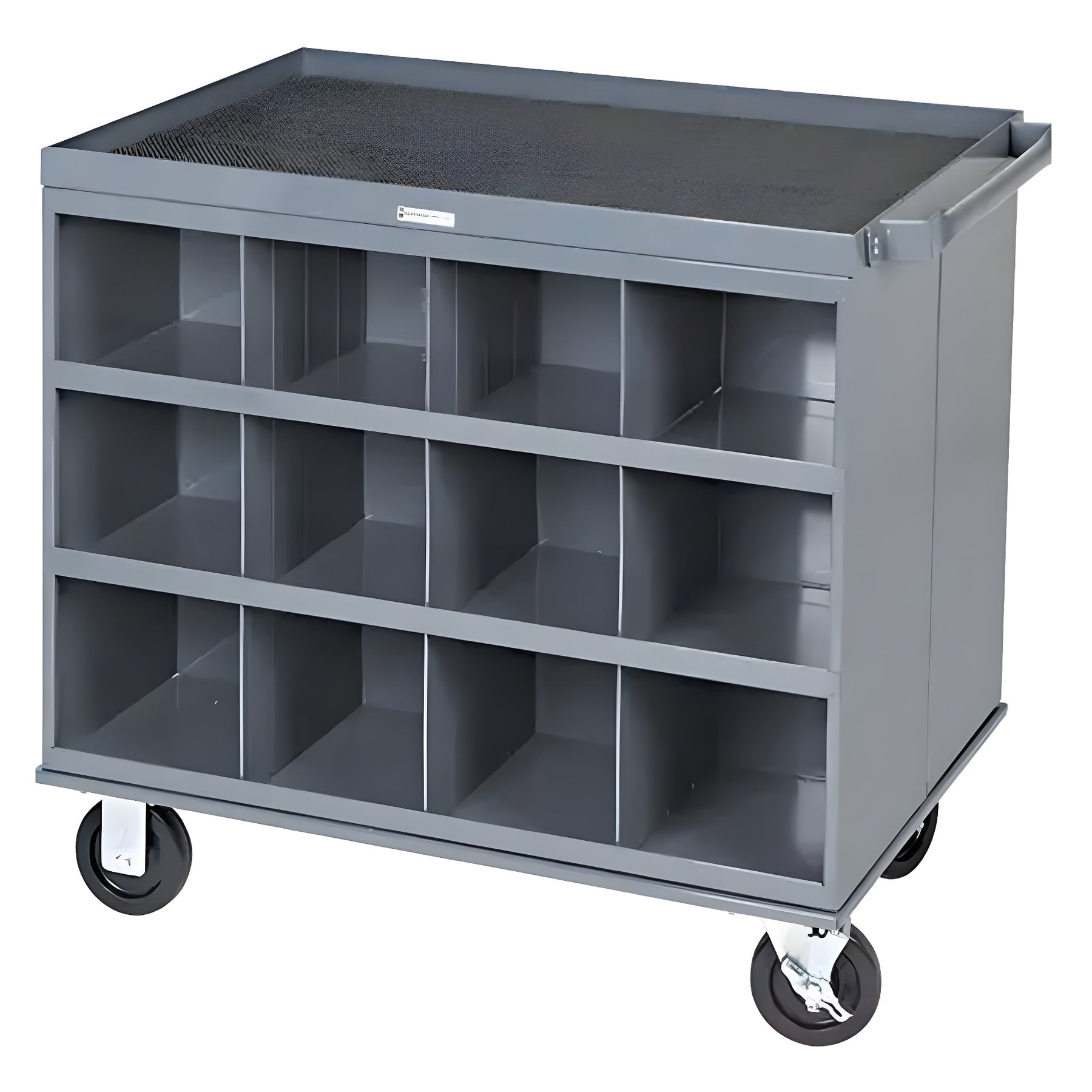 Durham Manufacturing Heavy-Duty 2-Sided Mobile Carts/Work Stations, 1000 lbs. Capacity, 34" x W, 32" x H, 24" D, All-Welded